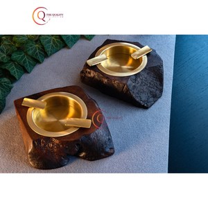 New Collection Tabletop Wood & Metal Smoking <b>Ashtray</b> Indoor Outdoor <b>Ashtray</b> Storage Handmade Smoking <b>Ashtray</b> For Bar & Hotels - Product Image 6