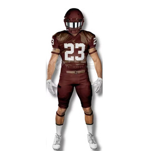 Nouvel uniforme de football américain sur mesure pour hommes, manches courtes, 100% polyester, couleurs et logo personnalisables, origine Pakistan - Product Image 6