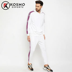 Conjunto Deportivo de Dos Piezas para Hombre, Color Blanco, de Alta Calidad, Informal, para Gimnasio, Fitness, Entrenamiento, Talla Grande - Product Image 4