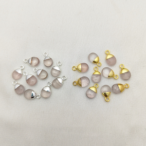 เครื่องประดับเงิน925แบบทำมือจี้หินอิเล็กโทรเพลทสีทองแบบเกลือกกลิ้งสำหรับงานเลี้ยงงานแต่งงานและของขวัญ - Product Image 2