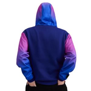 เสื้อฮู้ดผู้หญิงไล่ระดับสีสุดหรูมีซิปสำหรับฤดูใบไม้ร่วงและฤดูหนาวทำจากผ้าฝ้ายออร์แกนิกพิมพ์ลายปักโลโก้ - Product Image 5