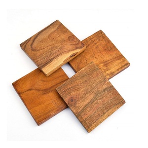 Dessous de verre en bois naturel de sheesham unique fabriqué à la main - Product Image 4