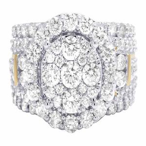 Anillo de compromiso de diamante redondo de moissanita estilo Halo, anillo de boda de diamantes VVS de plata de ley S925 para mujer - Product Image 5