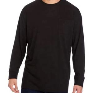 2023 logotipo impreso bordado personalizado algodón Spandex Jersey Dip Dyed camiseta hombres manga larga Casual simple cantidad - Product Image 4