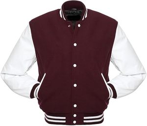 Vente en gros de vestes d'université Letterman à la mode pour hommes blousons bombardiers de baseball vestes Letterman du lycée vêtements d'extérieur chauds en laine - Product Image 3