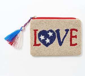 Monedero Boho de Moda con Cuentas, Bolsa de Mano Hecha a Mano con Cuentas de Semillas para Damas a Precio Económico - Product Image 3