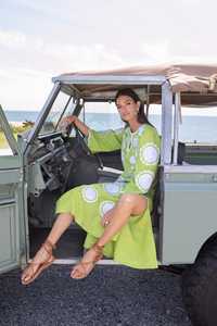 Bes Precio de venta Midi Longitud Bordado Abertura lateral Boho Diseñador Hecho a mano Party Wear Maxi Dress - Product Image 3