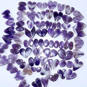 Par de cabujones de amatista natural, venta al por mayor, amatista para hacer joyas colgantes, par de amatista natural, piedras preciosas sueltas - Product Image 1