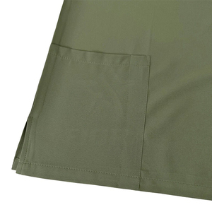 Top exfoliante con cremallera y cuello en V, conjunto de pantalones para correr, uniforme de salón de Spa profesional, uniforme de enfermería, exfoliante de Hospital médico - Product Image 4