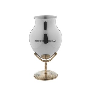 Jarrón de flores de diseñador elegante de Metal resistente chapado en oro de alta calidad, suministros para centro de mesa y decoración del hogar - Product Image 3