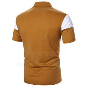 Venta al por mayor Cómodo Hombres Polo Camiseta Ropa de moda Hombres Polo Camiseta Color sólido Hombres Polo Camiseta - Product Image 3