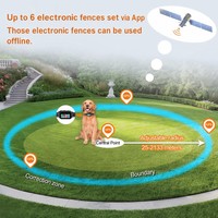 Système de clôture invisible sans fil GPS en plastique pour chien, clôture géolocalisée polygonale, contrôle par application, collier de dressage et de confinement pour animaux de compagnie