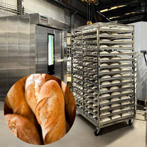 เตาอบไฟฟ้าแบบหมุน 32 ถาด คุณภาพสูง พร้อมรถเข็น เตาอบขนมปังเชิงพาณิชย์ มอเตอร์ 1.5 แรงม้า ความจุขนาดใหญ่ ได้รับใบรับรองมาตรฐาน ISO - Product Image 1