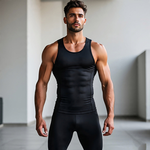 <b>Men</b> Gym Fitness Wear <b>Vest</b> Eco-Friendly Gym Tank Tops Running Singlet Muscle Athletic Shirts Sleeveless Workout <b>Men</b> Gym <b>Vest</b> Top - Product Image 1