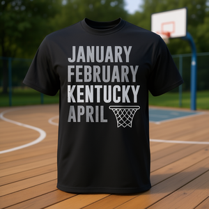 T-shirt de basket-ball noir pour hommes, vêtements de sport, janvier, février, Kentucky, avril - Product Image 4