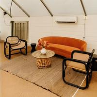 Fauteuil de loisirs tendance et contemporain en rotin naturel, style rustique et écologique, fabrication OEM/ODM Vietnamienne, pour la maison et l'appartement