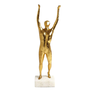 Escultura de Animal de Metal de Reno moderna de alta calidad figura de mesa hecha a mano para repisa festiva o decoración de centro de mesa - Product Image 5