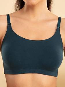 Por encargo 100% algodón Color verde azulado señoras acolchado sujetador mejor precio de fábrica Bangladesh - Product Image 5