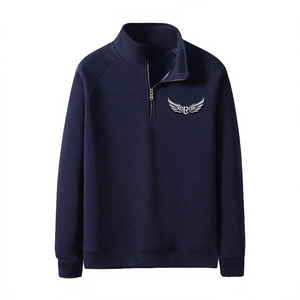เสื้อสปอร์ตแคชชวลผู้ชาย รุ่น 410 ผ้าฟลีซหนานุ่ม ขนเฟอร์ซิลเวอร์ฟ็อกซ์ ระบายอากาศได้ดี เป็นมิตรกับสิ่งแวดล้อม ทรงหลวม ปกติ คอตั้ง สำหรับฤดูใบไม้ร่วง - Product Image 3