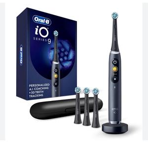 Oral-B IO Series 9 Cepillo de dientes eléctrico para niños Black Onyx con 4 cabezales de cepillo ultrasónico Sonic Vitality para el cuidado bucal - Product Image 6