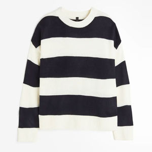 Suéter holgado de Diseño de Moda de color sólido con cuello redondo para mujer, suéteres transpirables de punto personalizados a bajo precio, servicio OEM - Product Image 6