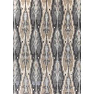 Alfombras Savana de Lana y Viscosa Anudadas a Mano en Gris y Negro AKWV-13026 para Uso Doméstico - Product Image 1