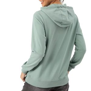 Sudaderas con capucha de otoño para adolescentes para mujer, Sudadera ligera de manga larga con capucha, ajuste holgado, Túnica con estampado de bloques de Color, Tops con bolsillos 100% - Product Image 4