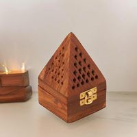 Encensoir indien en laiton avec poignée en bois de santal, style moderne et antique, pour brûler du charbon et de la résine d'encens, haute qualité, pour la maison