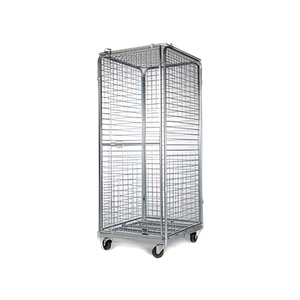 Barbero รถเข็นโลจิสติกส์ความปลอดภัยโลหะ720x800x1840มม. พร้อมกุญแจ - Product Image 1