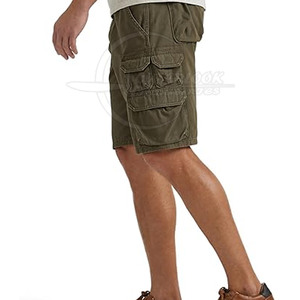 Pantalones cortos vaqueros de hombre con logotipo personalizado impreso, fabricación de algodón hecho con patrón sólido, estilo informal, talla adulta para Pakistán - Product Image 4