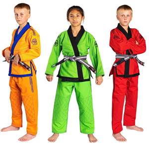Kimono de compétition léger pour enfants en coton doux tissé de perles avec logo personnalisé fournisseur d'usine OEM de Jiu Jitsu Gi brésilien - Product Image 6