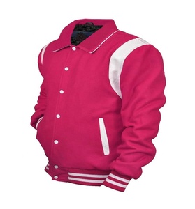 Veste universitaire en laine personnalisée pour hommes 100% Broderie de baseball universitaire de haute qualité Style de rue Motif de lettres - Product Image 4