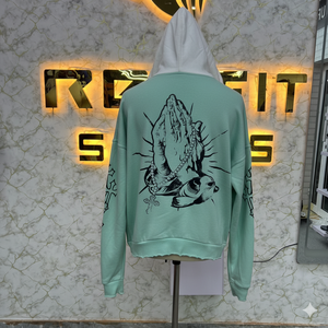 Sweat à capuche zippé imprimé à la mode de bonne vente avec étiquette personnalisée de qualité supérieure à bas prix fabriqué en usine sweats à capuche pour hommes - Product Image 5