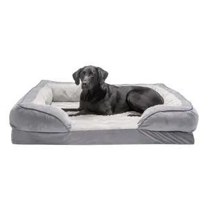 Cama para Perro Tipo Sofá - Terciopelo Ondulado, Comodidad Perfecta, Tejido <span class=keywords><strong>de</strong></span> Terciopelo Ondulado Suntuoso - Product Image 5