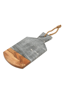 Tabla de Cortar de Mármol Hecha a Mano, Tabla de Cortar de Mármol Natural Premium y Madera Maciza para Preparación de Alimentos en la Cocina, Plato de Quesos - Product Image 3