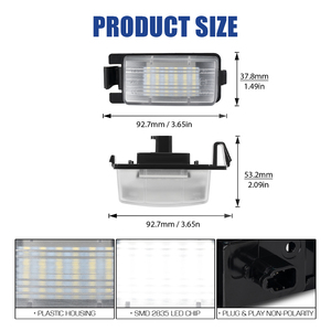 Luz de Matrícula para Nissan Versa, Pulsar, GTR R35, <span class=keywords><strong>Cube</strong></span>, Sentra, 350Z Z33, 370Z Z35, Leaf F25, G35, G37 - Product Image 4