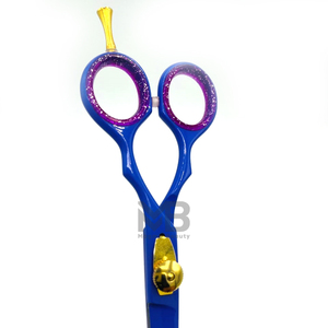 Couleur personnalisée Service OEM Ciseaux de coiffeur professionnels en acier inoxydable pour droitier affûtés Fabricant pakistanais - Product Image 3