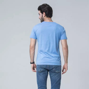 เสื้อยืดผู้ชายผ้าฝ้าย 100% สไตล์วินเทจ คุณภาพสูง ไม่มีลาย สกรีนโลโก้ได้ เสื้อยืดลำลองสีพื้น - Product Image 3