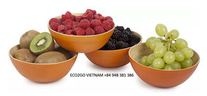 Hot Trend Natural Spun <b>Bamboo</b> Bowl/Spun <b>Bamboo</b> <b>Fiber</b> Bowl for Salad Serving 100% Handmade - Product Image 3