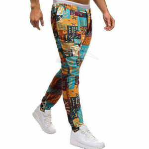 กางเกงขายาวผู้ชายทรงสลิมฟิต ทรงตรง สไตล์ลำลอง เอวกลาง น้ำหนักเบา รับสกรีนโลโก้ ด้านหน้าเรียบ ระบายอากาศได้ดี เป็นมิตรกับสิ่งแวดล้อม - Product Image 4