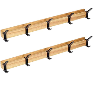 Crochet en bois et métal support tenture murale cintre décoration murale tenture murale vêtements crochet décoration de la chambre - Product Image 1