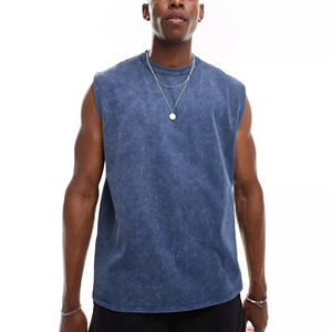 Débardeur personnalisé pour hommes T-shirt sans manches sans manches Fitness Singlet Débardeurs Chemise de sport Nouvelle mode pour hommes T-shirt sans manches pour hommes - Product Image 4