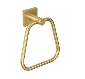 Porte-serviettes mural en métal en laiton couleur dorée exclusive pour salle de bain salle de bain maison ou hôtel - Product Image 6