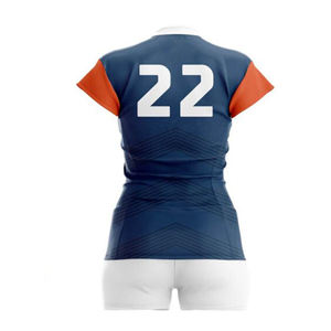 Uniforme deportivo de fabricación OEM 2024, nueva camiseta de voleibol de Club personalizada, uniforme deportivo Unisex de secado rápido - Product Image 3