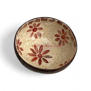 Tazón de Coco Hecho a Mano con Incrustaciones de Nácar, Venta al por Mayor, Forma y Diseño Personalizados, Estilo Bohemio, Vietnam - Product Image 2