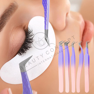 Multi Color Good Selling High Quality OEM Service Factory Rate Eyelash Extension Tweezers By Beauty Concept International - Product Image 5