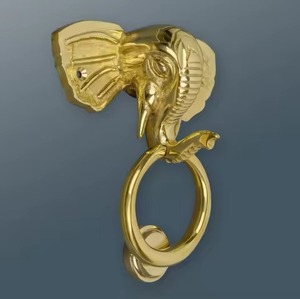 Timbre de Puerta Moderno de Hierro Forjado Hecho a Mano, Personalizado, Duradero, Artístico, Accesorio Metálico, Decoración Elegante para el Hogar - Product Image 4