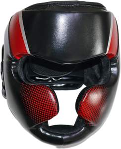 Protège-tête de boxe portable en cuir PU respirant de qualité supérieure, meilleur prix, service OEM/ODM, motif visage, vente chaude - Product Image 1