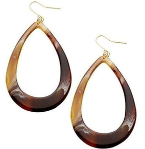 100% boucles d'oreilles corne de qualité supérieure bijoux par glowin fashion - Product Image 3