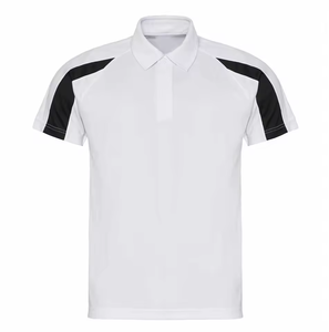 Camiseta Polo Deportiva de Dos Tonos para Hombre, Camiseta Polo Deportiva Lisa con Panel Lateral, Camiseta Deportiva Informal de Negocios - Product Image 3